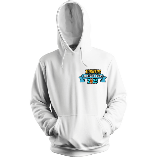HOODIE CONMEMORATIVA JUNIOR'S BOWL QUERETARO 2025 BLANCA