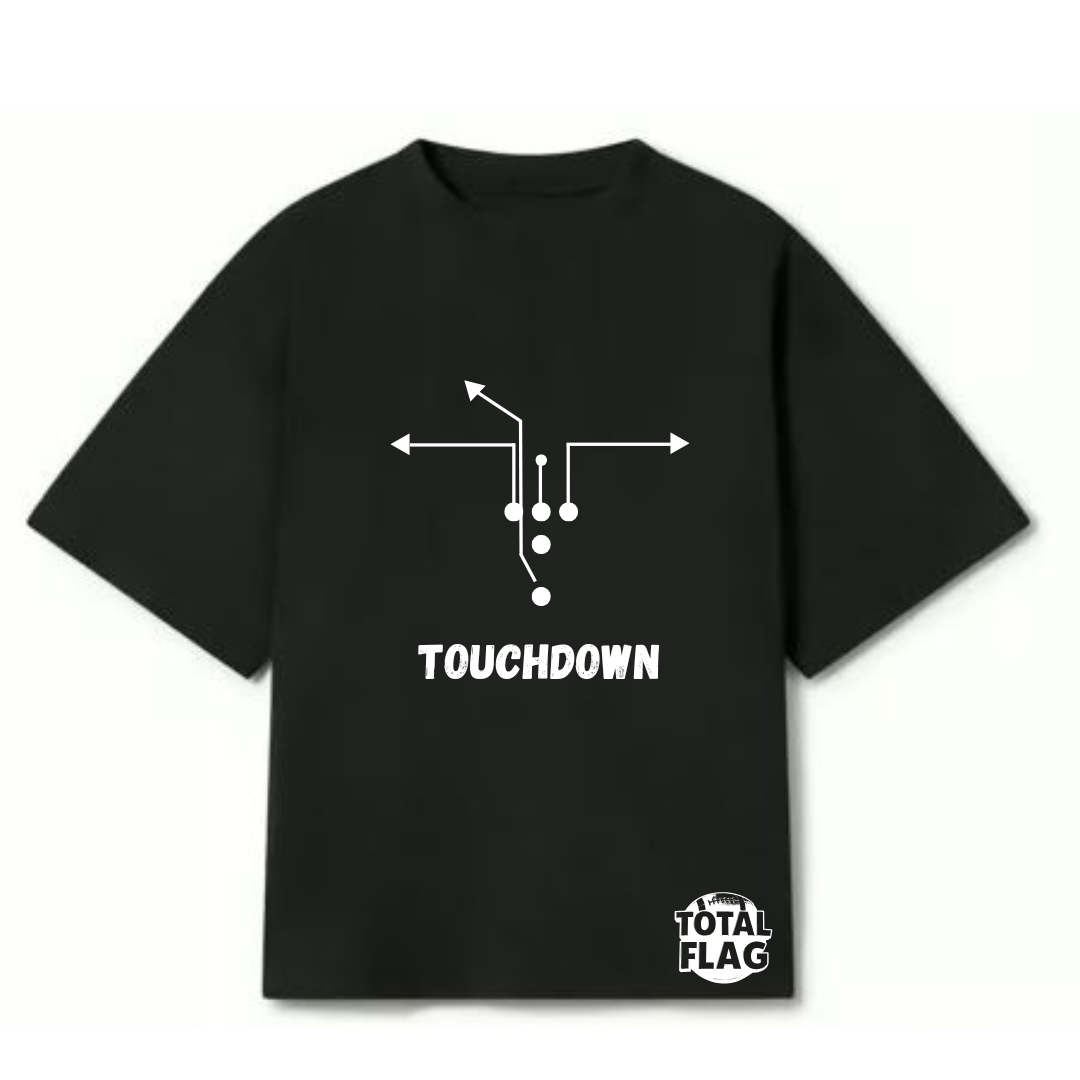 PLAYERA OVERSIZE NEGRA PLAYBOOK