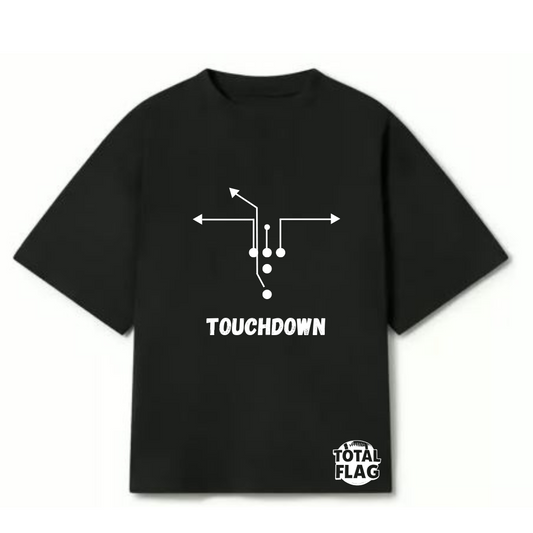 PLAYERA OVERSIZE NEGRA PLAYBOOK